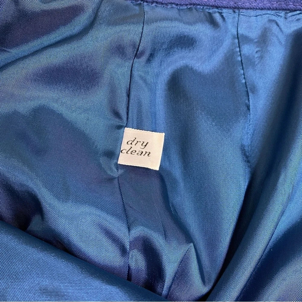 Pendleton Wool Skirt Blue Size 10 Knee Length Lined Classic Business Casual